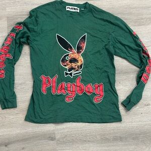 Playboy Green Long Sleeve Shirt